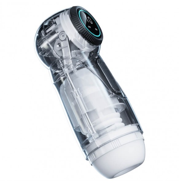 MizzZee - Space Thursting Heated Vibration Masturbator (Chargeable - White)